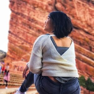 Forever 21 Open Back Sweater